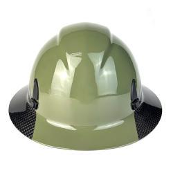 Каска защитная карбоновая с полями двойного цвета (арт. 25-5080073)