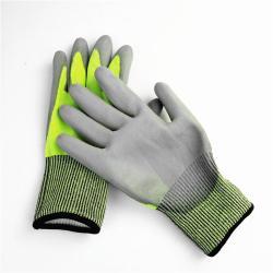 Перчатки рабочие антискользящие против порезов с PU покрытием (арт. 25-5080143)