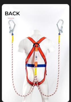 Страховочная система с двойными крюками для работы на высоте (арт. 25-5080153)