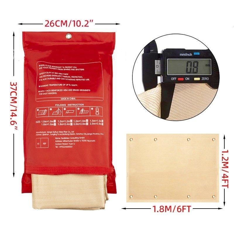 Одеяло огнестойкое стекловолоконное для защиты 1x1 м (арт. 25-5080166)