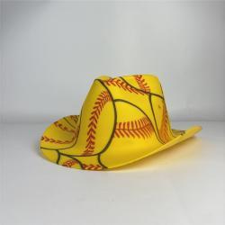 Каска строительная ковбойская с полями многоцветная легкая (арт. 25-5080199)