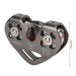 Блок роликовый двойной для скалолазания и спасения 30KN (арт. 25-5080215)