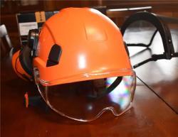 Каска защитная строительная с визором ABS для спасателей (арт. 25-5080225)