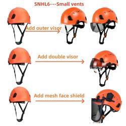 Каска строительная защитная регулируемая с вентиляцией и ремнем (арт. 25-5080257)