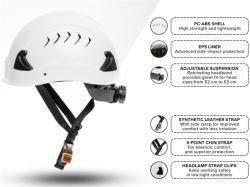 Каска защитная с вентиляцией и визором для промышленности (арт. 25-5080261)