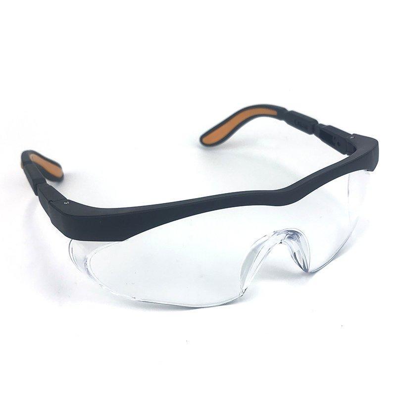 Очки защитные черно-оранжевые с антицарапинными линзами (арт. 25-5080300)