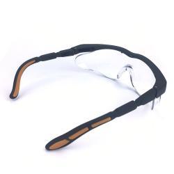 Очки защитные черно-оранжевые с антицарапинными линзами (арт. 25-5080300)