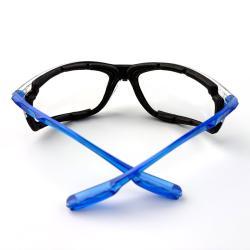 Очки защитные антицарапные синие с пенным вкладышем (арт. 25-5080352)