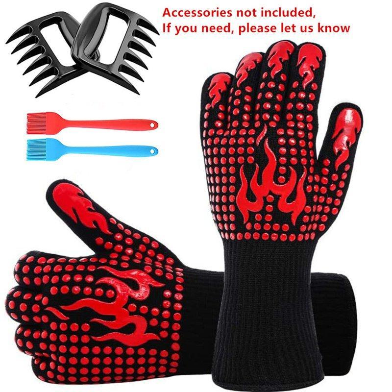 Перчатки силиконовые нескользящие термостойкие для гриля (арт. 25-5080443)