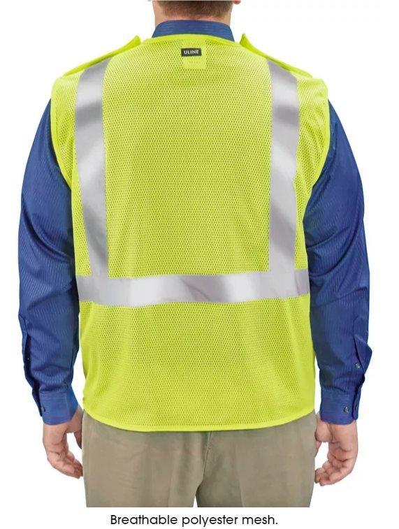 Жилет сигнальный полиэстер сетка светоотражающий (арт. 25-5080446)