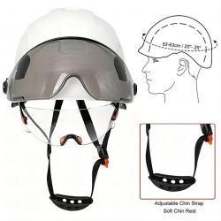 Каска защитная с вентиляцией и очками для высоты (арт. 25-5080470)