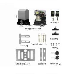Оператор для откатных ворот электрический 500кг с пультом (арт. 25-5080553)