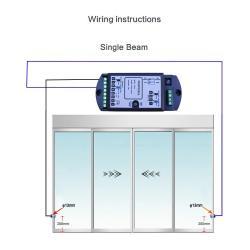 Датчик инфракрасный безопасности для автоматических дверей (арт. 25-5080620)
