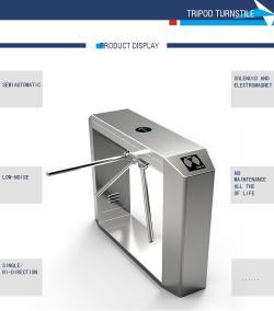 Турникет полуростовой мостовой с дактилоскопией (арт. 25-5080713)