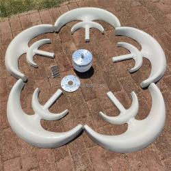 Ветрогенератор вертикальный 800W 12V с контроллером для дома (арт. 25-5081007)