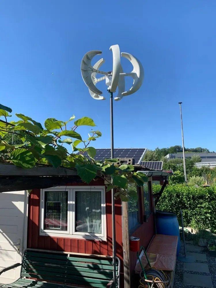 Ветрогенератор вертикальный 500W 800W с контроллером 12V 24V (арт. 25-5081046)