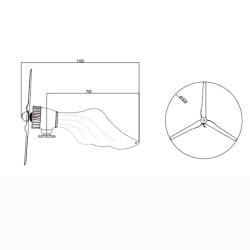 Генератор ветротурбинный горизонтальный 3000W 24v 48v для дома и лодок (арт. 25-5081059)