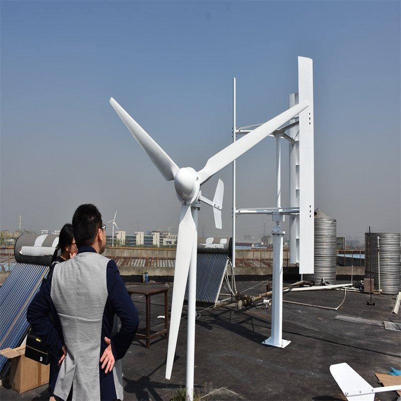 Генератор ветровой малый 1000-3000W 12-48V гибридный комплект (арт. 25-5081161)