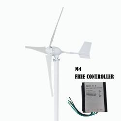 Ветротурбина горизонтальная 1000W 24v 48v с контроллером (арт. 25-5081196)