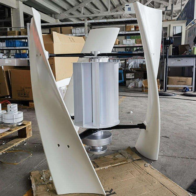 Ветрогенератор вертикальный 2кВт 12V 24V 48V с барабаном (арт. 25-5081235)