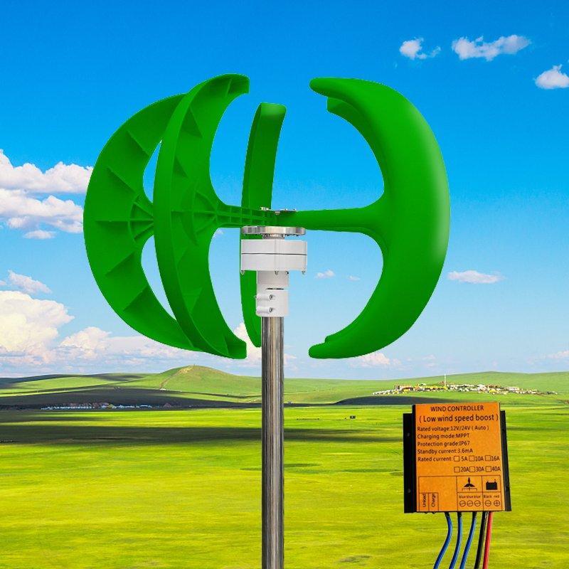 Ветрогенератор вертикальный 1000W 12V для дома с магнитом (арт. 25-5081387)