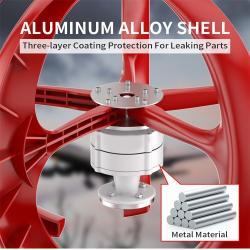 Ветрогенератор вертикальный мини 1000W 12V портативный (арт. 25-5081429)