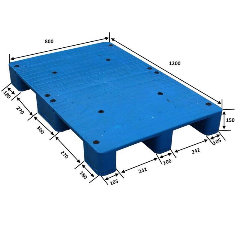 Паллет пластиковый евро 1200x1000 для тяжелых грузов (арт. 25-5081482)