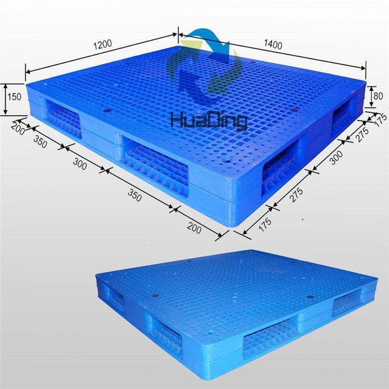 Паллет пластиковый усиленный двухсторонний 4-сторонний 1400x1200 (арт. 25-5081496)