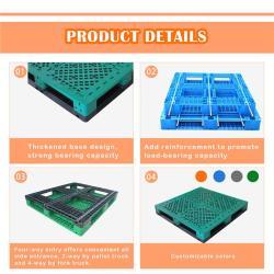 Паллет пластиковый одноразовый 8Т с 14 стальными трубами (арт. 25-5081510)