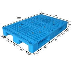 Паллет пластиковый односторонний HDPE стальной 4-сторонний (арт. 25-5081533)