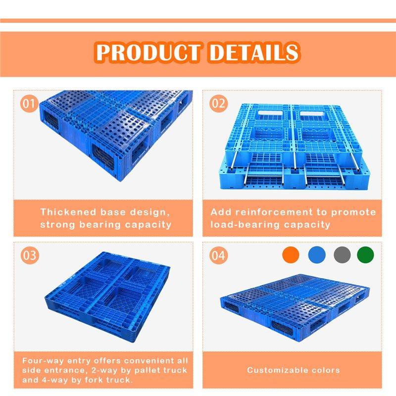 Паллет пластиковый модульный с 6 стальными трубами (арт. 25-5081534)