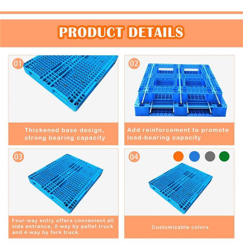 Поддон пластиковый двусторонний HDPE для складов и логистики (арт. 25-5081538)