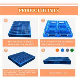 Паллет пластиковый двухсторонний с металлическими трубами (арт. 25-5081539)