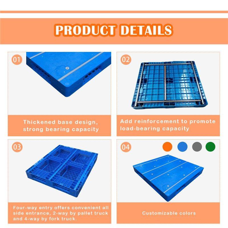 Поддон пластиковый промышленный 1200x1000x150 мм с 6 полозьями (арт. 25-5081548)