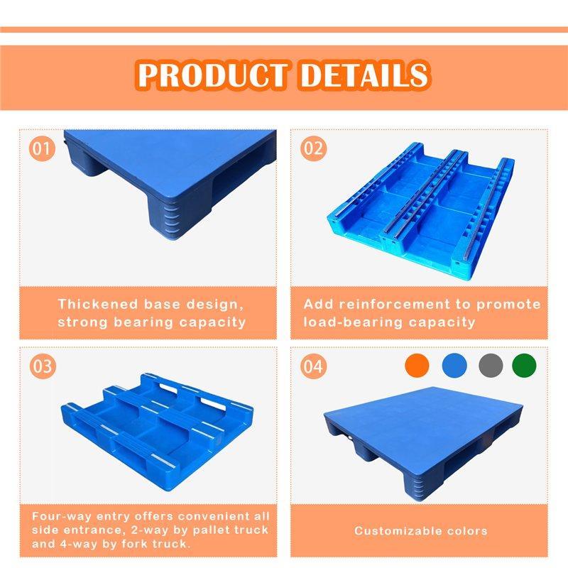 Поддон пластиковый HDPE 4-сторонний 1.5T 1200x1000x150 мм (арт. 25-5081550)
