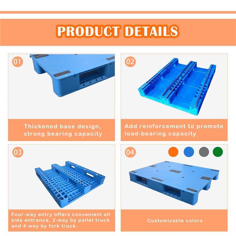 Поддон пластиковый усиленный стальной HDPE для склада (арт. 25-5081551)