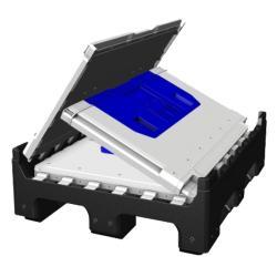 Контейнер складной пластиковый HDPE для аккумуляторов 1200*1000 (арт. 25-5081553)