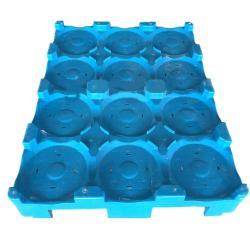 Паллет пластиковый для 12 бутылей 5 галлонов двусторонний (арт. 25-5081571)