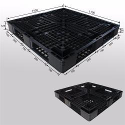 Паллет пластиковый черный евро стиль 1100*1100 односторонний (арт. 25-5081605)