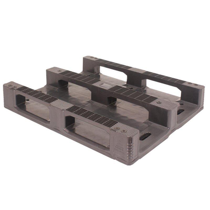 Паллеты пластиковые черные односторонние 4-сторонний вход (арт. 25-5081637)