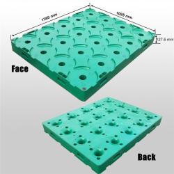 Паллет пластиковый для бутылей 5 галлонов HDPE PP (арт. 25-5081679)