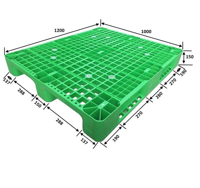 Паллеты пластиковые односторонние с 4-сторонним входом (арт. 25-5081684)