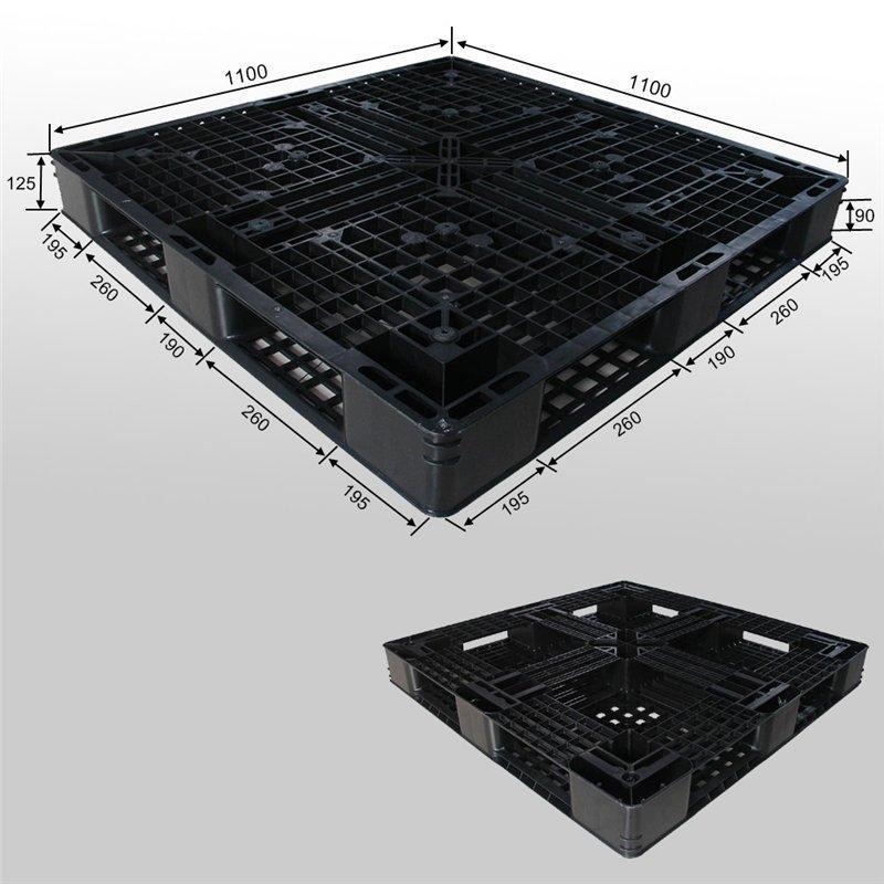 Паллеты пластиковые одноразовые 4-сторонние переработанные (арт. 25-5081728)