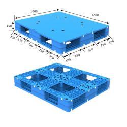 Паллеты евро пластиковые прочные 4-сторонние для склада (арт. 25-5081749)