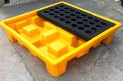 Паллет для 4 бочек HDPE 150L для безопасности (арт. 25-5081773)