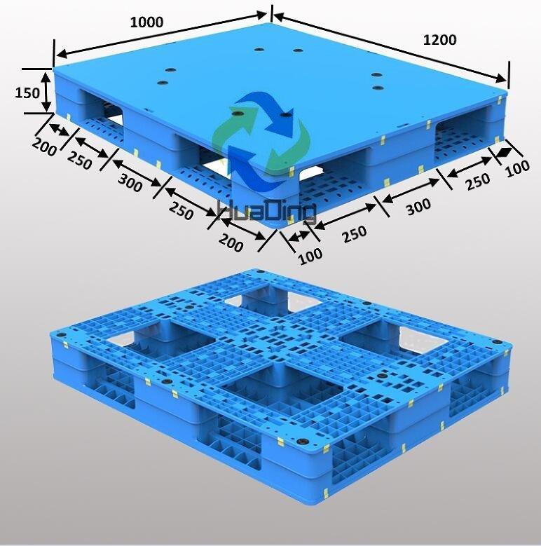 Паллет евро HDPE односторонний стальной 4-сторонний (арт. 25-5081786)
