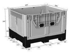 Контейнер пластиковый складной для хранения и перевозки грузов (арт. 25-5081842)