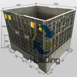 Ящик паллетный складной HDPE для хранения тяжелый (арт. 25-5081846)