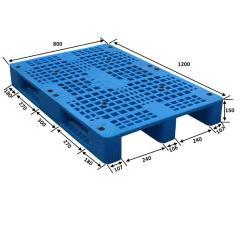 Паллет пластиковый усиленный с решетчатой поверхностью 1200*800 (арт. 25-5081851)