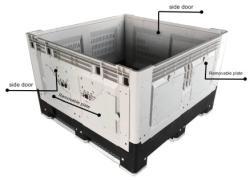 Контейнер складной пластиковый для хранения инжекционный (арт. 25-5081879)